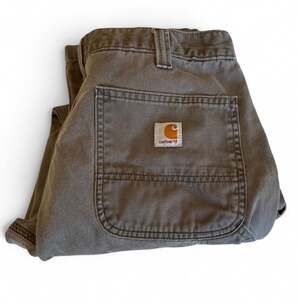 Carhartt B324-DFE Relaxed Fit Canvas Carpenter Work Pants Dark Flint 34x30